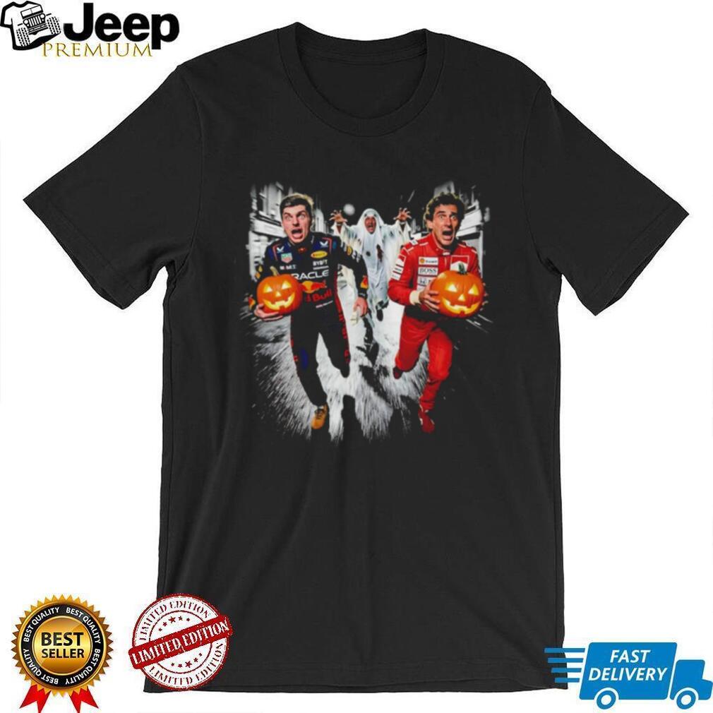 Max Verstappen Senna and Schumacher Halloween Funny shirt