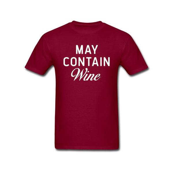 May Contain Wine T Shirt Hoodie, Sweatshirt | PureTeeCo.com
