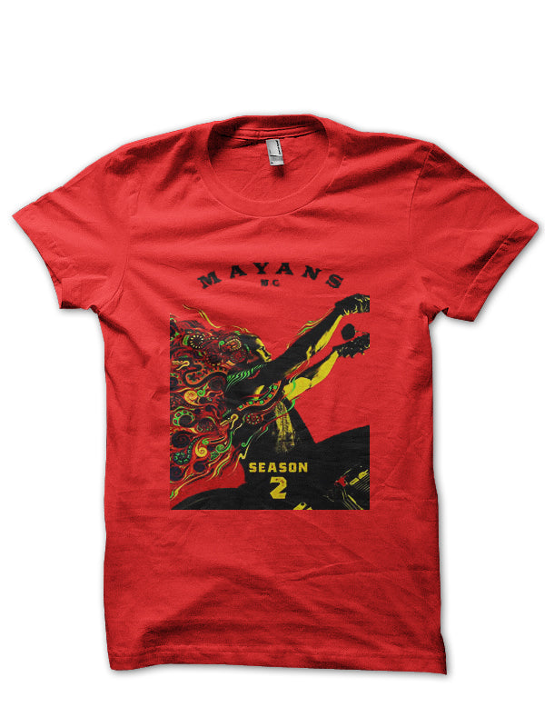 Mayan Red Half Sleeve T-Shirt Hoodie, Sweatshirt | PureTeeCo.com