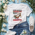 Maybe your cat is meowing because it wants a cigarette cat shirt