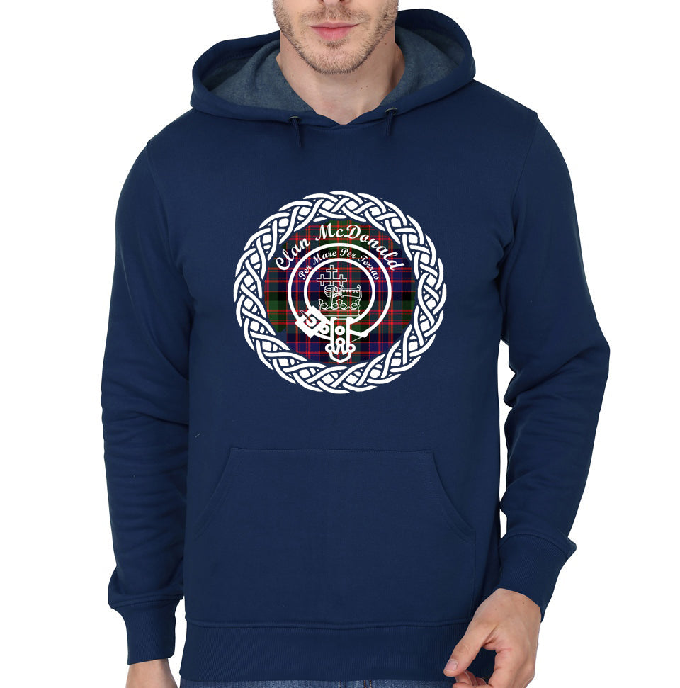 Clan McDonald Surname last Name Tartan Crest Badge Hoodie T-Shirts, Sweatshirt | PureTeeCo.com