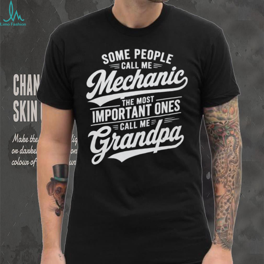 Mechanic Grandpa Family Heritage Automotive Technician Men Shirt