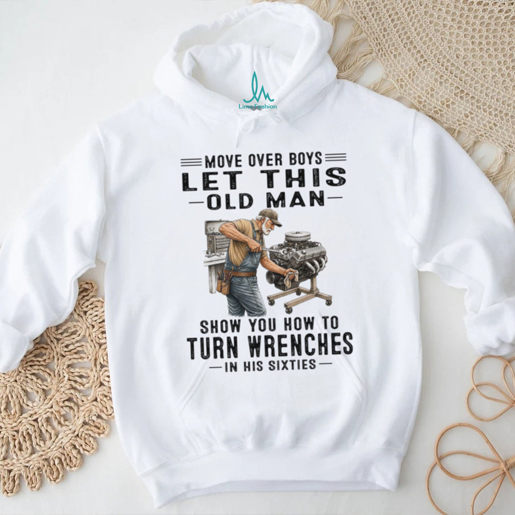 Mechanic Old Man Wrench Garage Tool Shirt