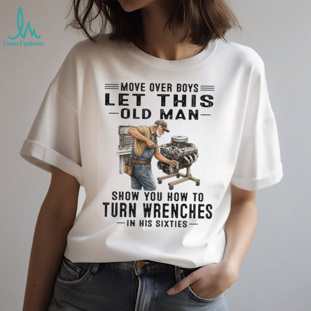 Mechanic Old Man Wrench Garage Tool Shirt
