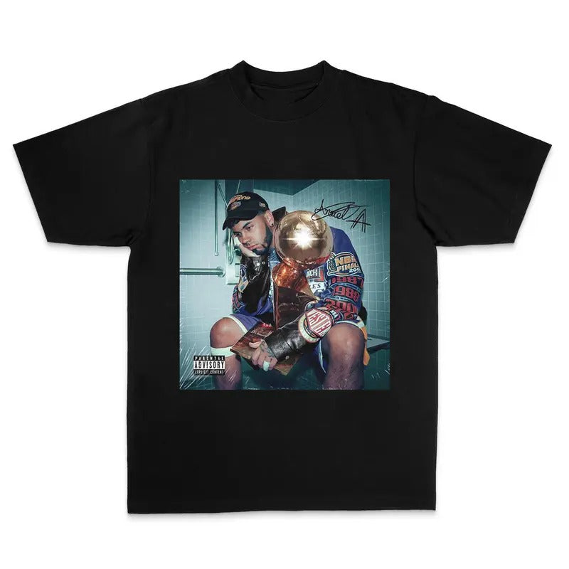 Medium Real Hasta La Muerte Tee - Men's Streetwear Top with Tropical Prints and Crewneck Hoodie, Sweatshirt | PureTeeCo.com