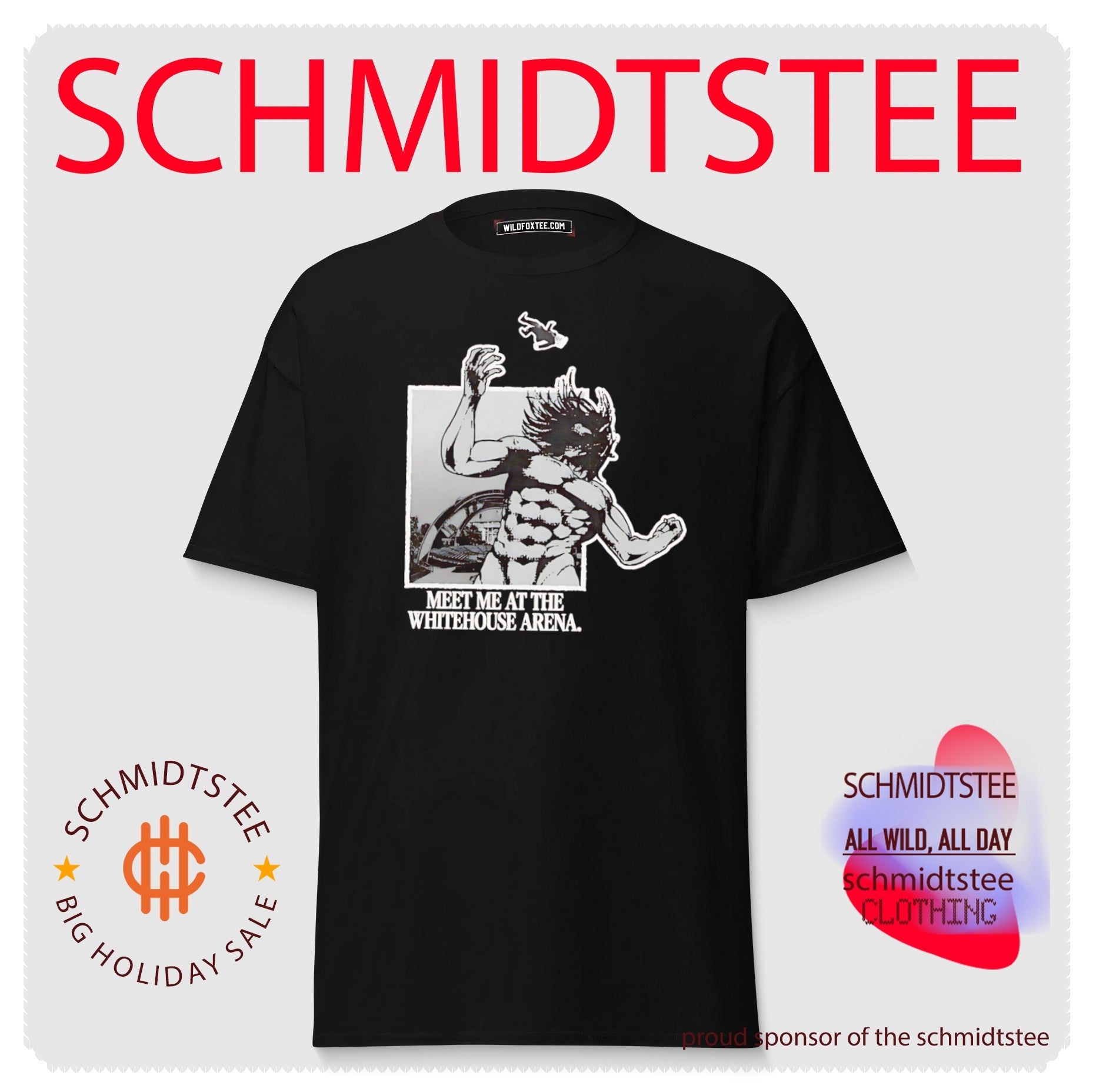 Meet Me At The White House Arena cartoon shirt
