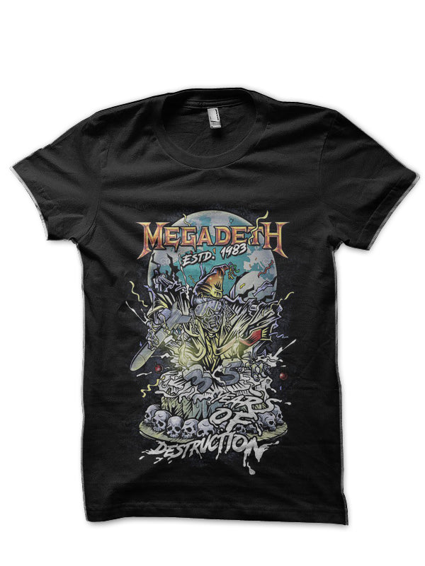 Megadeth Black T-Shirt Style005 Hoodie, Sweatshirt | PureTeeCo.com