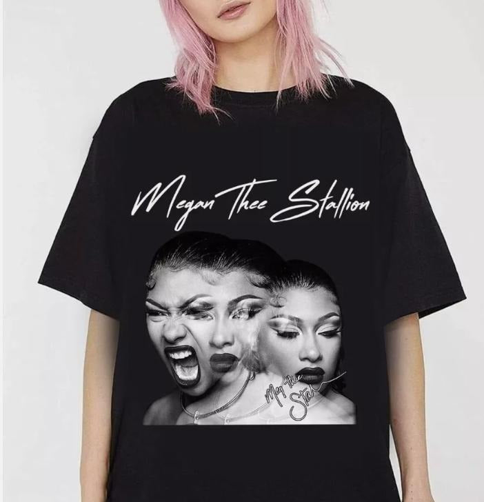 Megan Thee Stallion Vintage Shirt, Megan Thee Stallion 90S Rapper Shirt Hoodie, Sweatshirt | PureTeeCo.com