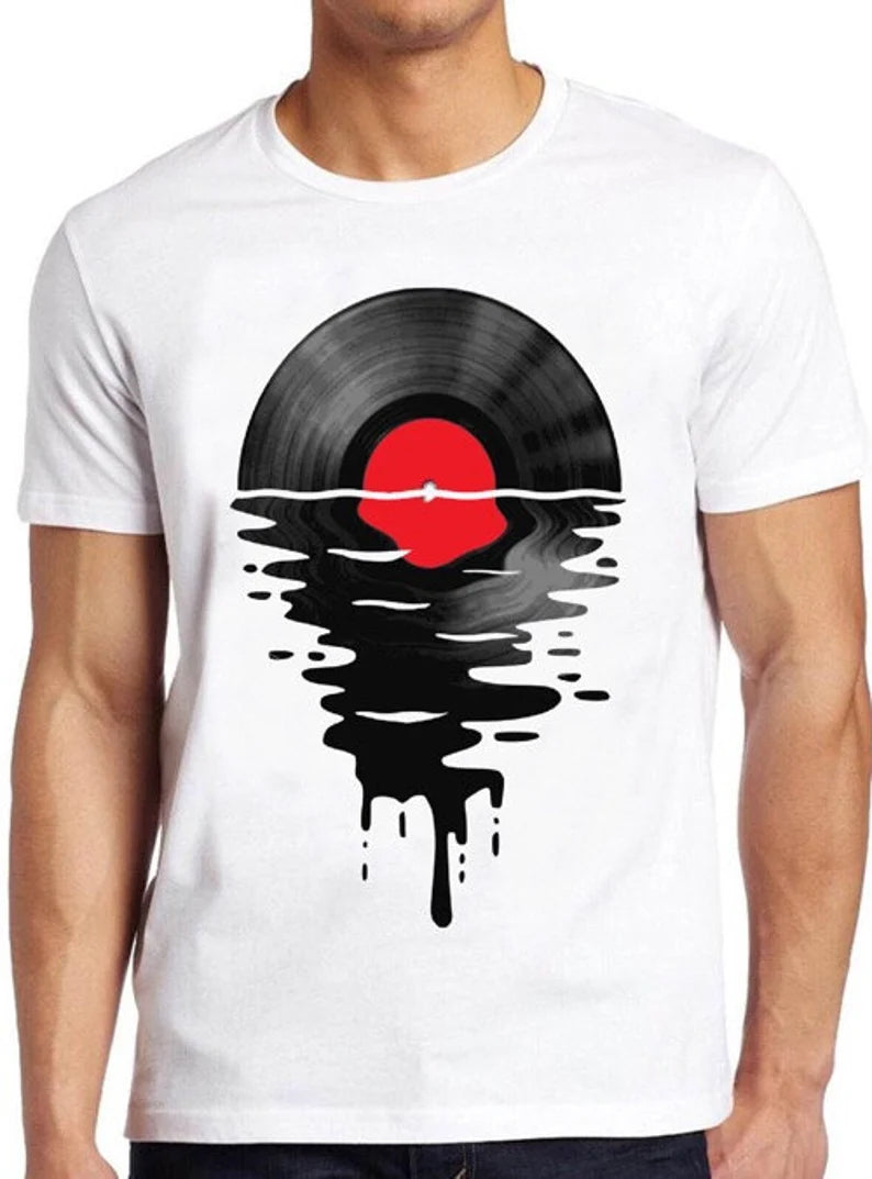 Melting Vinly T Shirt Hoodie, Sweatshirt | PureTeeCo.com