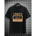 Men 2024 Year Summer Casual Letter Tape Print Round Neck Short Sleeve T-Shirt Made in USA Hoodie, Sweatshirt | PureTeeCo.com