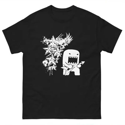 Men's Domo T-Shirt Affliction Grunge Scene Emo Hot Topic Tapout Y2K Skull Punk