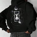 Men's Galaxy Print Drop Shoulder Thermal Lined Hoodie, Regular Fit Fashion Casual Drawstring Pocket Hooded Sweatshirt for...