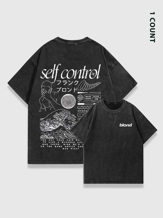 Men's Letter & Graphic Print Short Sleeve Tee, Regular Fit Casual Street Round Neck T-shirt for Daily Wear, Men's Top for All Seasons, Cotton