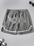 Men's Letter Print Boxer Briefs, Regular Fit Casual Comfy Breathable Underwear for Daily Wear, Mens Underwear for Summer...