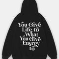 Men's Letter Print Drawstring Hoodie, Casual Regular Fit Long Sleeve Pocket Hooded Sweatshirt for Fall & Winter, Men's...