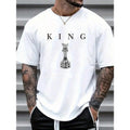Men's Letter Printed Short Sleeve T-Shirt Made in USA Hoodie, Sweatshirt | PureTeeCo.com