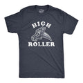 Mens High Roller T Shirt Funny Sarcastic Retro Skates Graphic Vintage Tee For Guys Hoodie, Sweatshirt | PureTeeCo.com