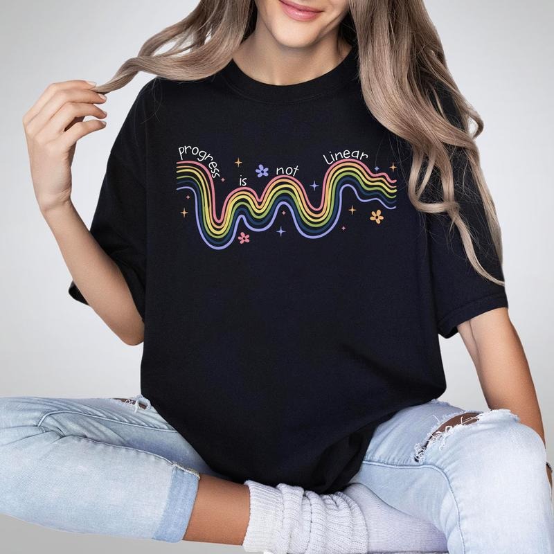 Mental Health Matters Comfort Colors Shirt, Inclusive Education Shirt, Progress Is Not Linear Shirt, Special Education...