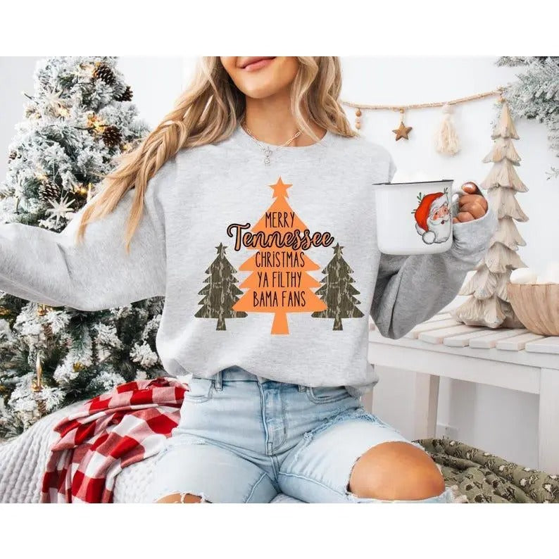 Merry Tennessee Christmas TN Orange PNG Tennessee Camo Tennessee Volunteers PNG Tennessee Christmas Shirt Design Trendy...