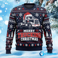 Merry Trucking Christmas Ugly Christmas Sweater