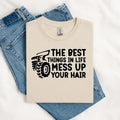 Mess Up Your Hair Graphic Tee Hoodie, Sweatshirt | PureTeeCo.com