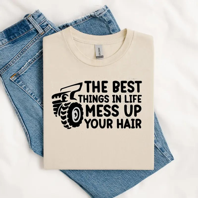 Mess Up Your Hair Graphic Tee Hoodie, Sweatshirt | PureTeeCo.com