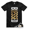 Metallic Gold Patent Black White Air 1 Mid T Shirt Match VERTBLS Hoodie, Sweatshirt | PureTeeCo.com