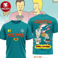 Miami Dolphins Beavis And Butt-Head 2025 Two Sided Shirt