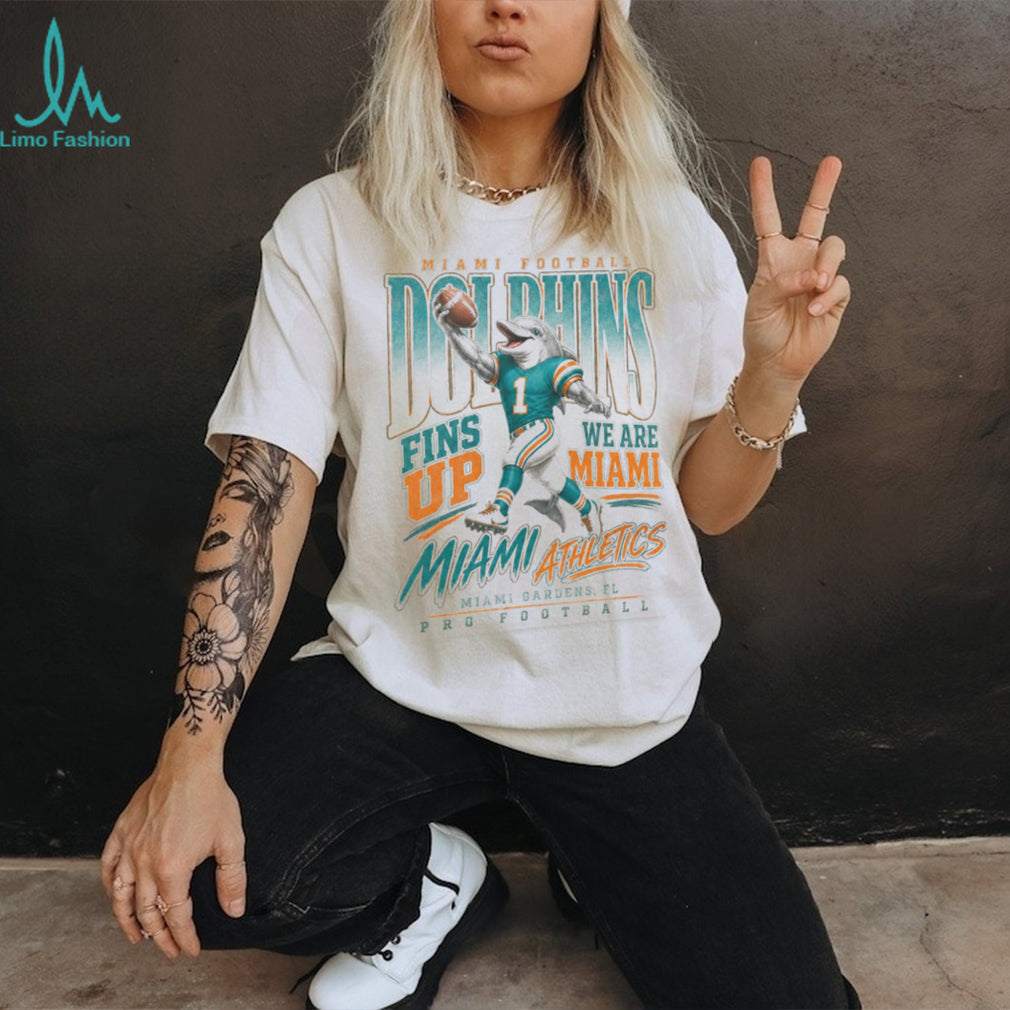 Miami Dolphins Mascot Fins Up Pro Football Shirt