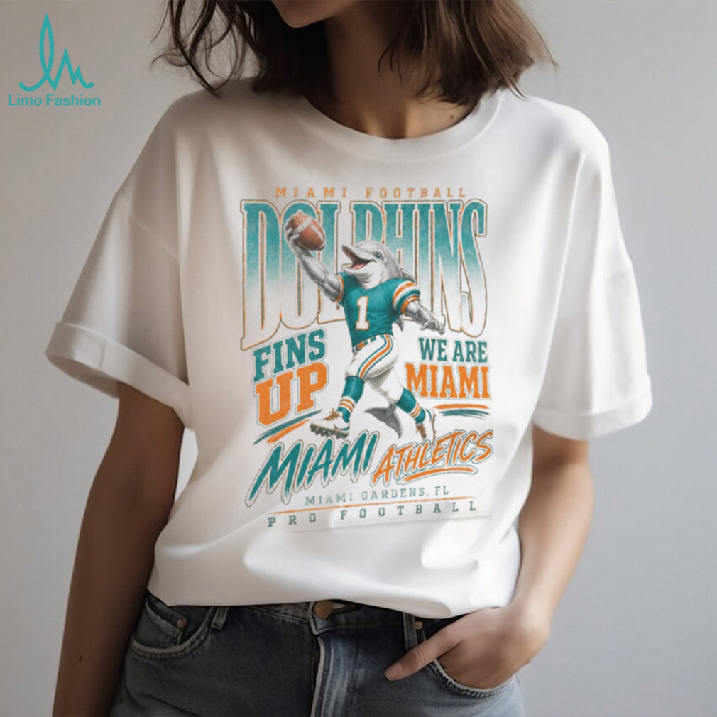 Miami Dolphins Mascot Fins Up Pro Football Shirt
