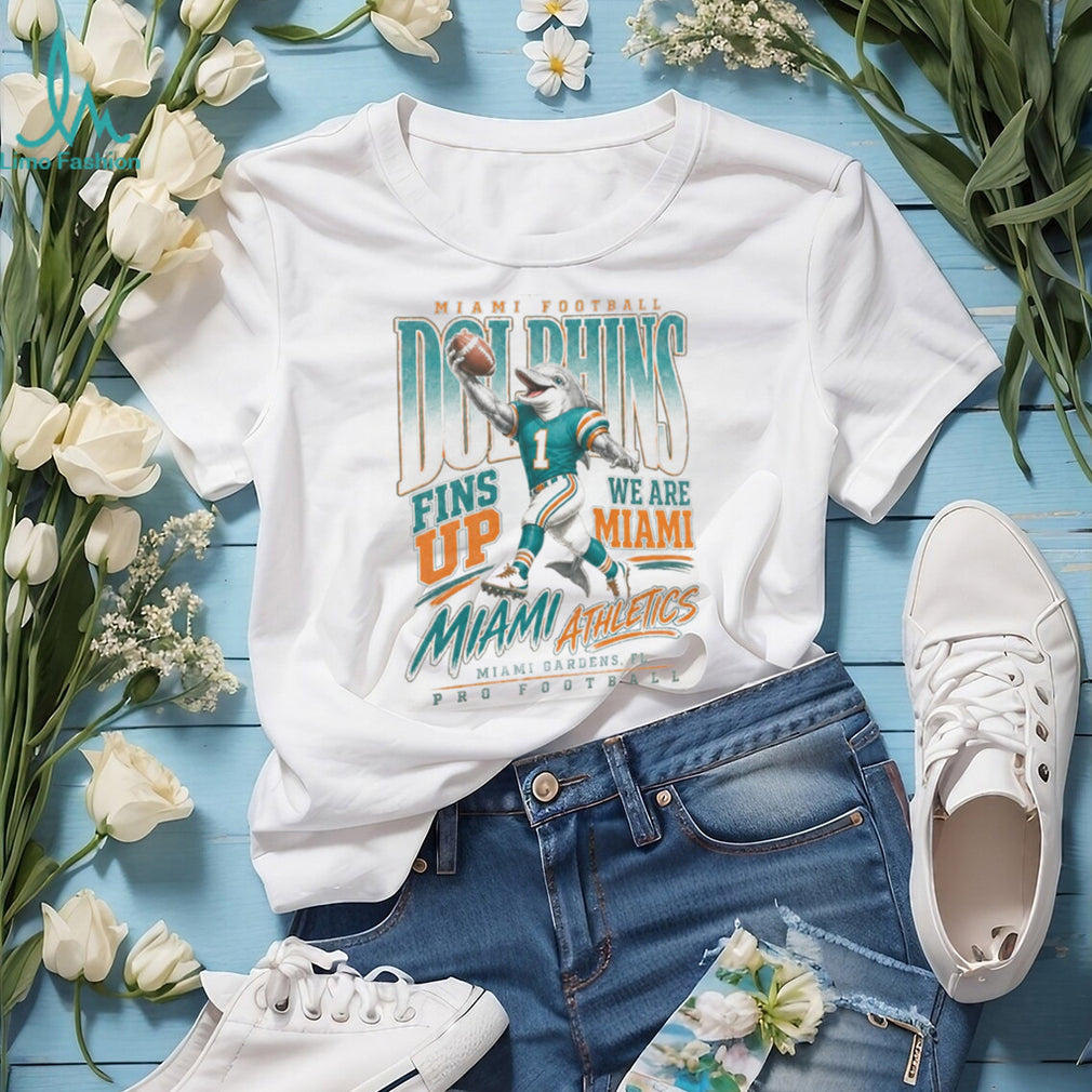 Miami Dolphins Mascot Fins Up Pro Football Shirt