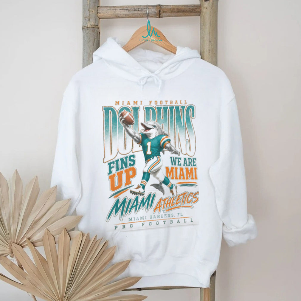 Miami Dolphins Mascot Fins Up Pro Football Shirt