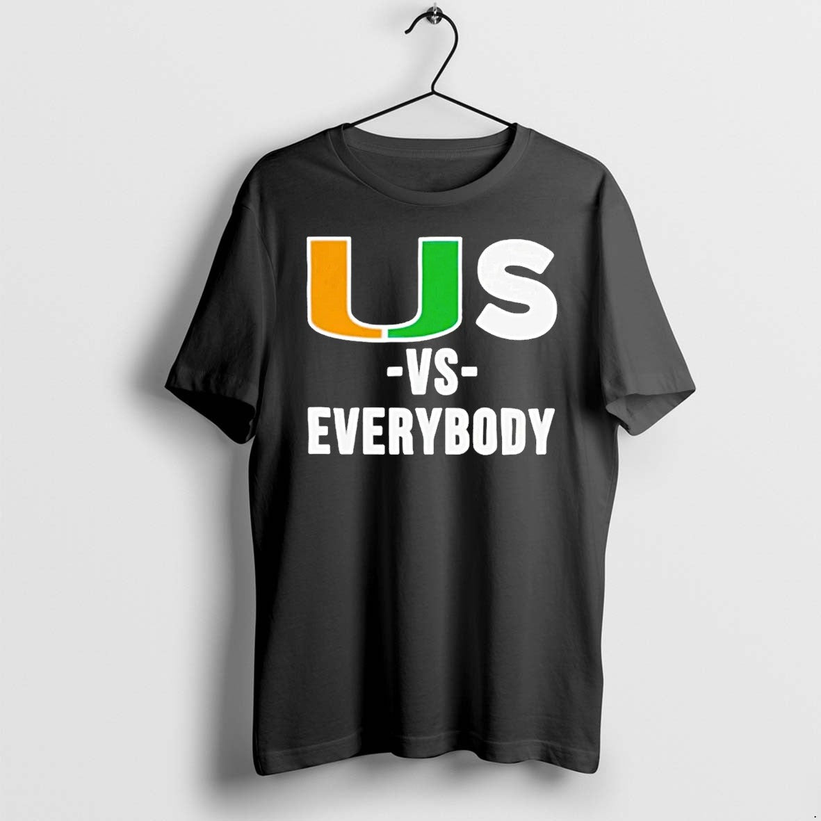 Miami Hurricanes Us Vs Everybody Tshirts Sweater Hoodie Jpg
