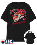 Miami Redhawks Basketball retro swish shirt