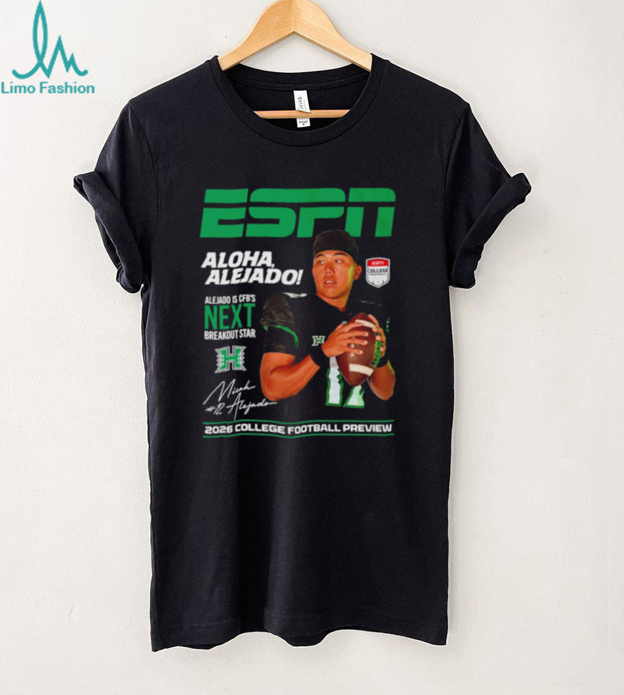 Micah Alejado Hawaii Rainbow Warriors ESPN 2026 College Football Preview shirt