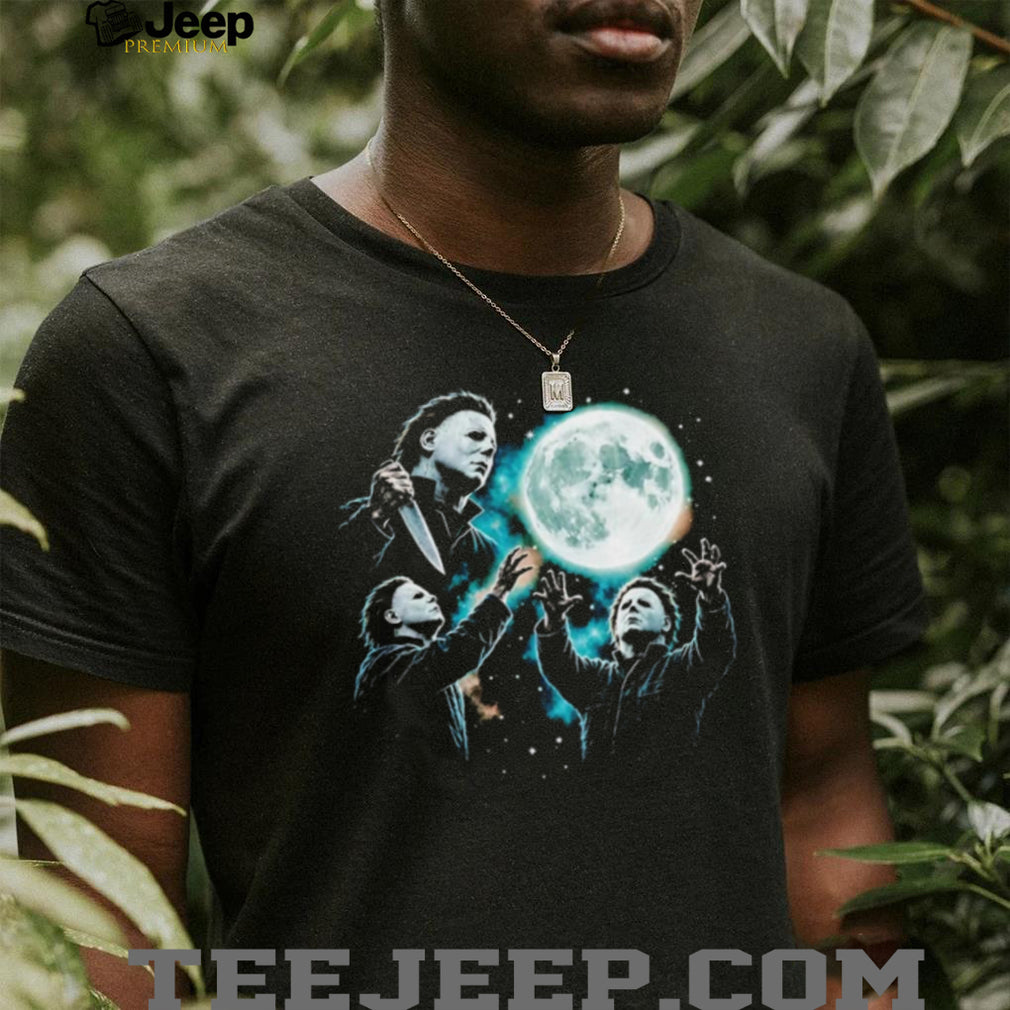 Michael Myers with Moon Halloween shirt