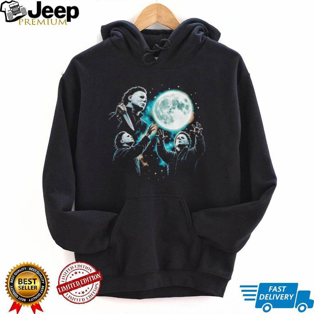 Michael Myers with Moon Halloween shirt