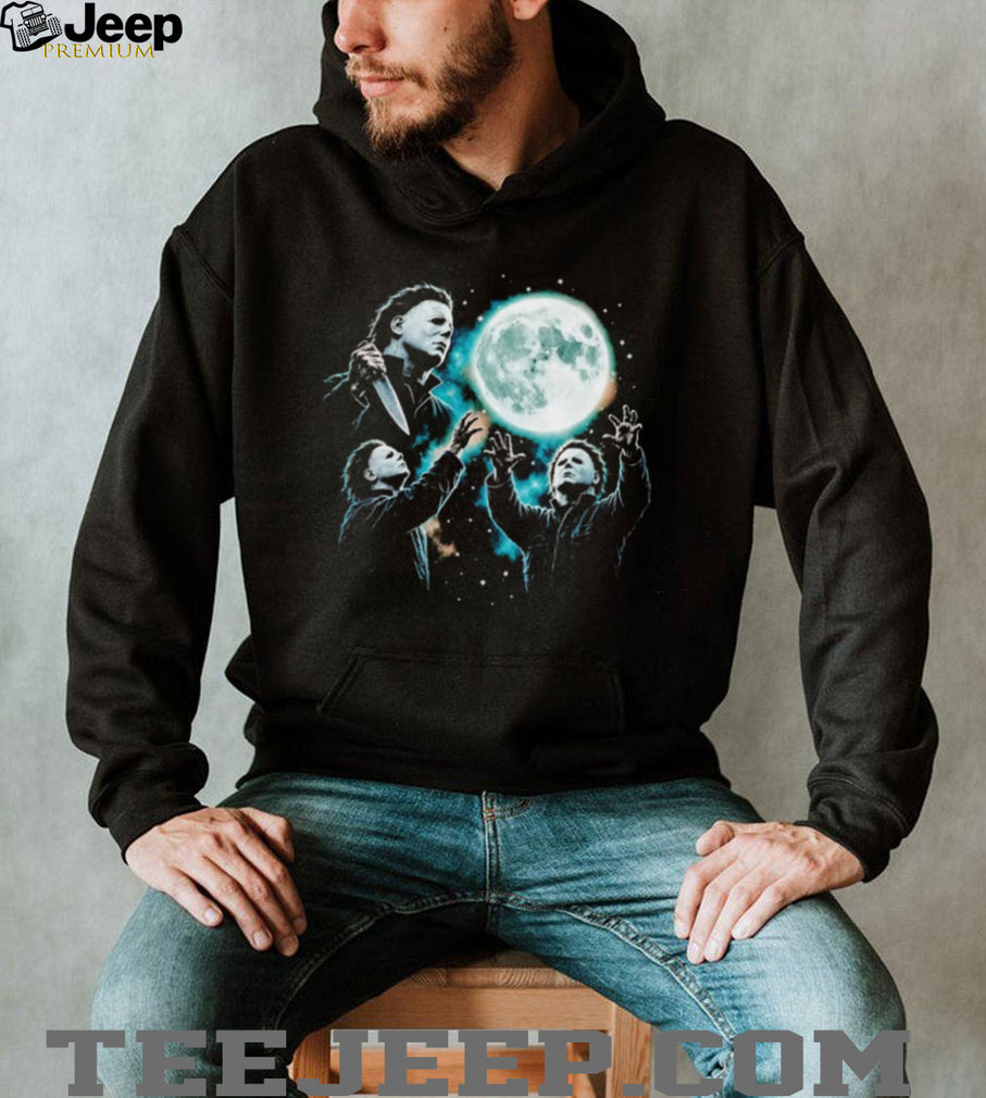 Michael Myers with Moon Halloween shirt