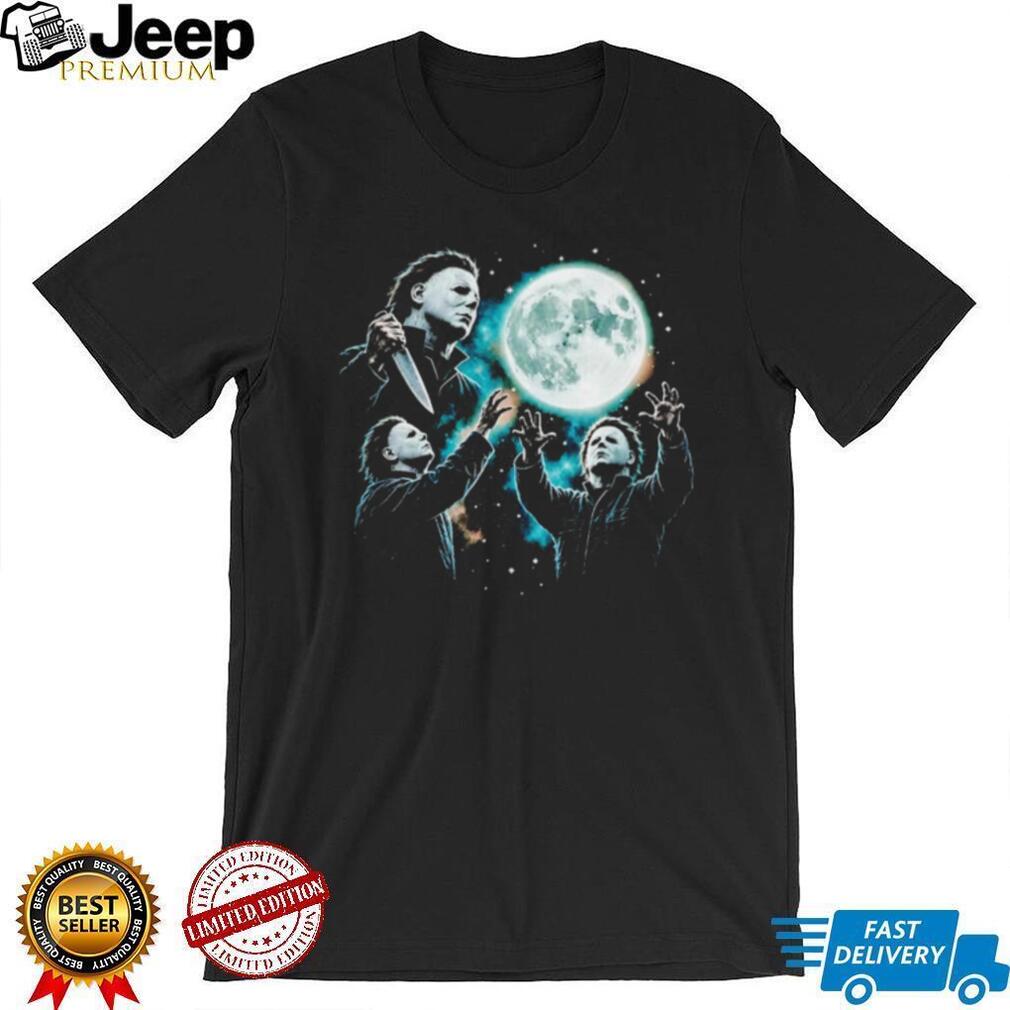 Michael Myers with Moon Halloween shirt