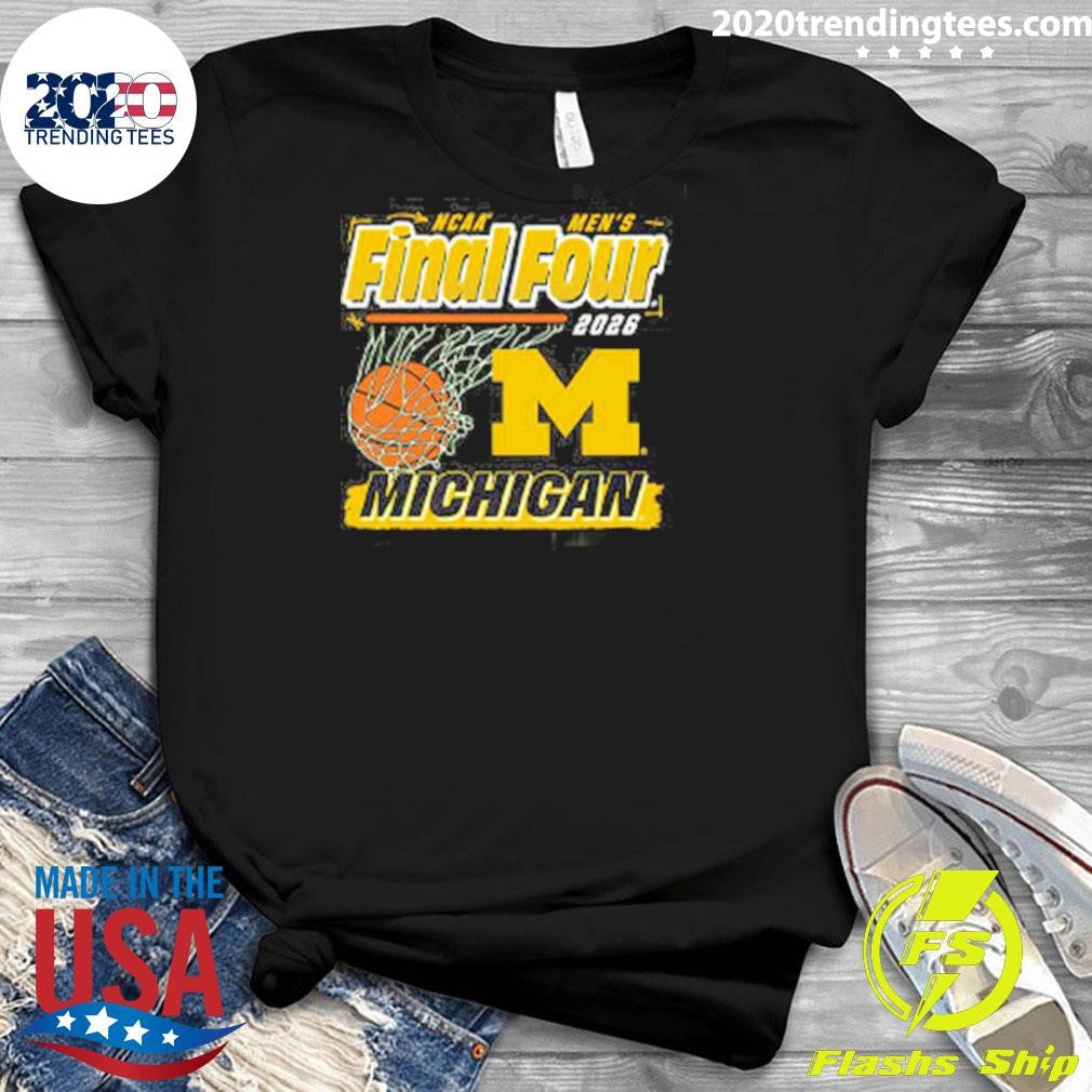 Michigan Wolverines Basketball Final Four Ball Shirt