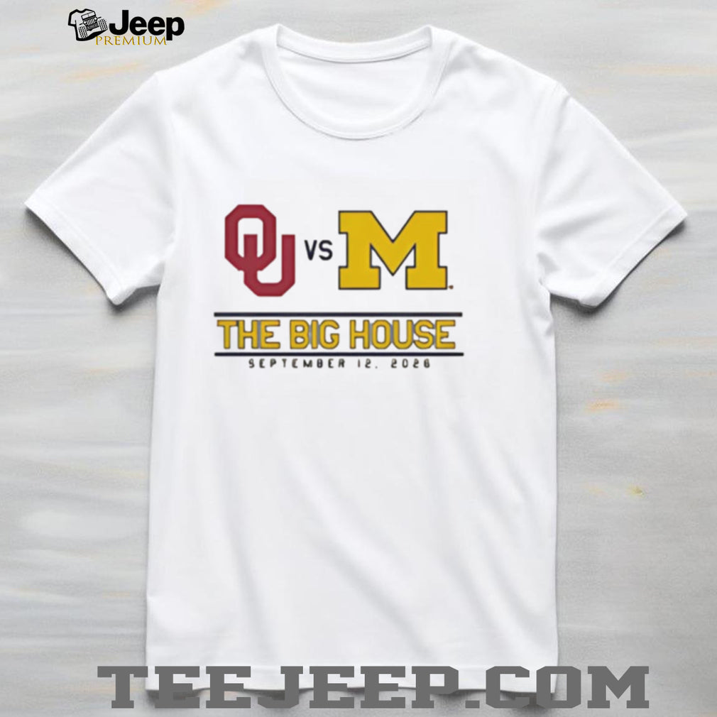 Michigan Wolverines vs Oklahoma Sooners The Big House 2026 shirt