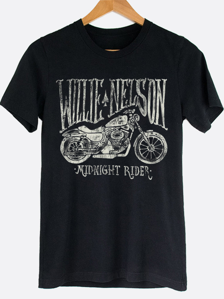 Midnight Rider Graphic Tee Hoodie, Sweatshirt | PureTeeCo.com (Image 1)