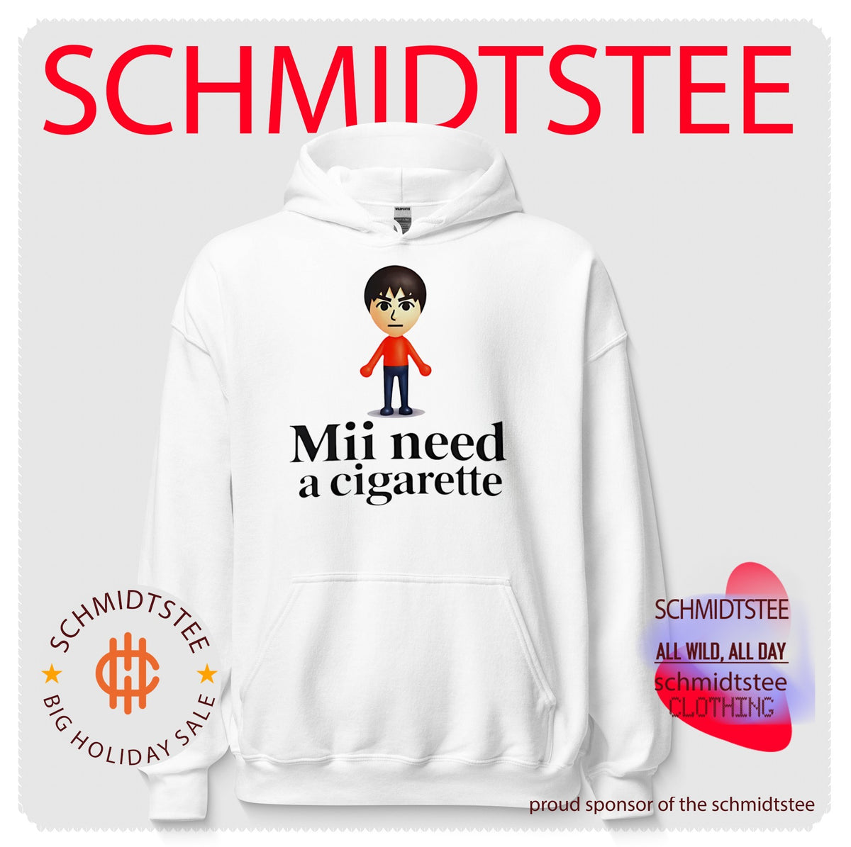 Mii Need A Cigarette funny shirt