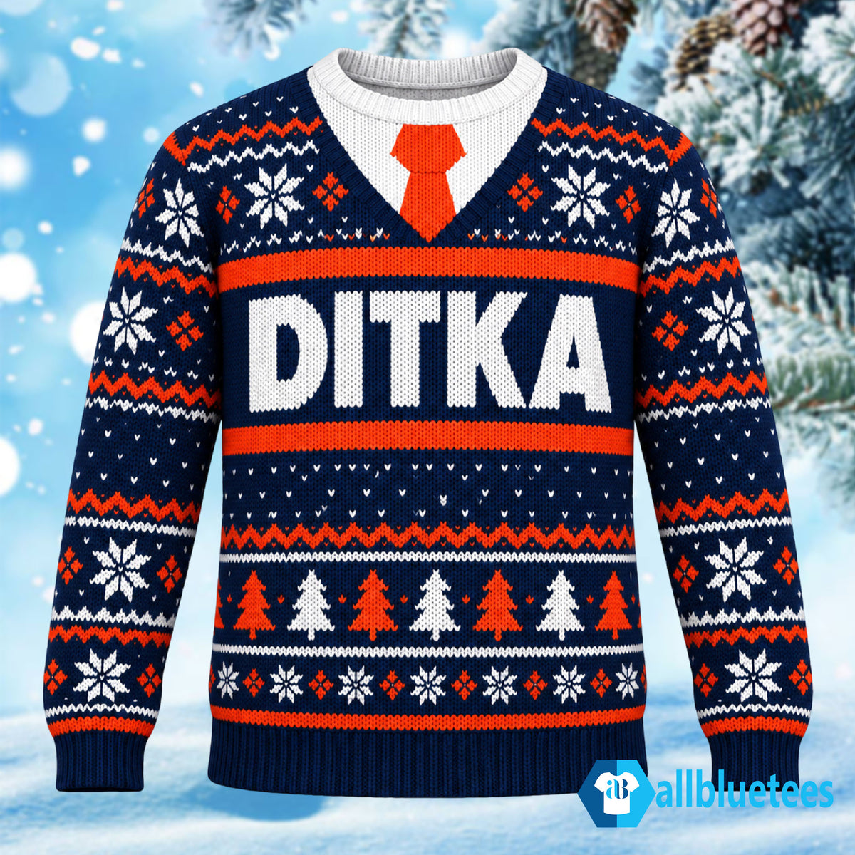Mike Ditka Ugly Christmas Sweater