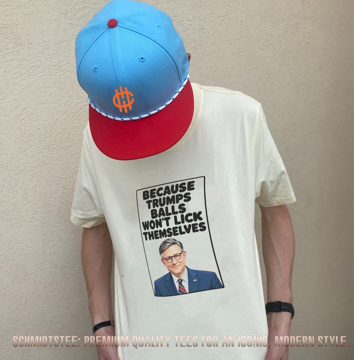 Mike Johnson Satire Because Trumps Balls Won’t Lick Themselves shirt