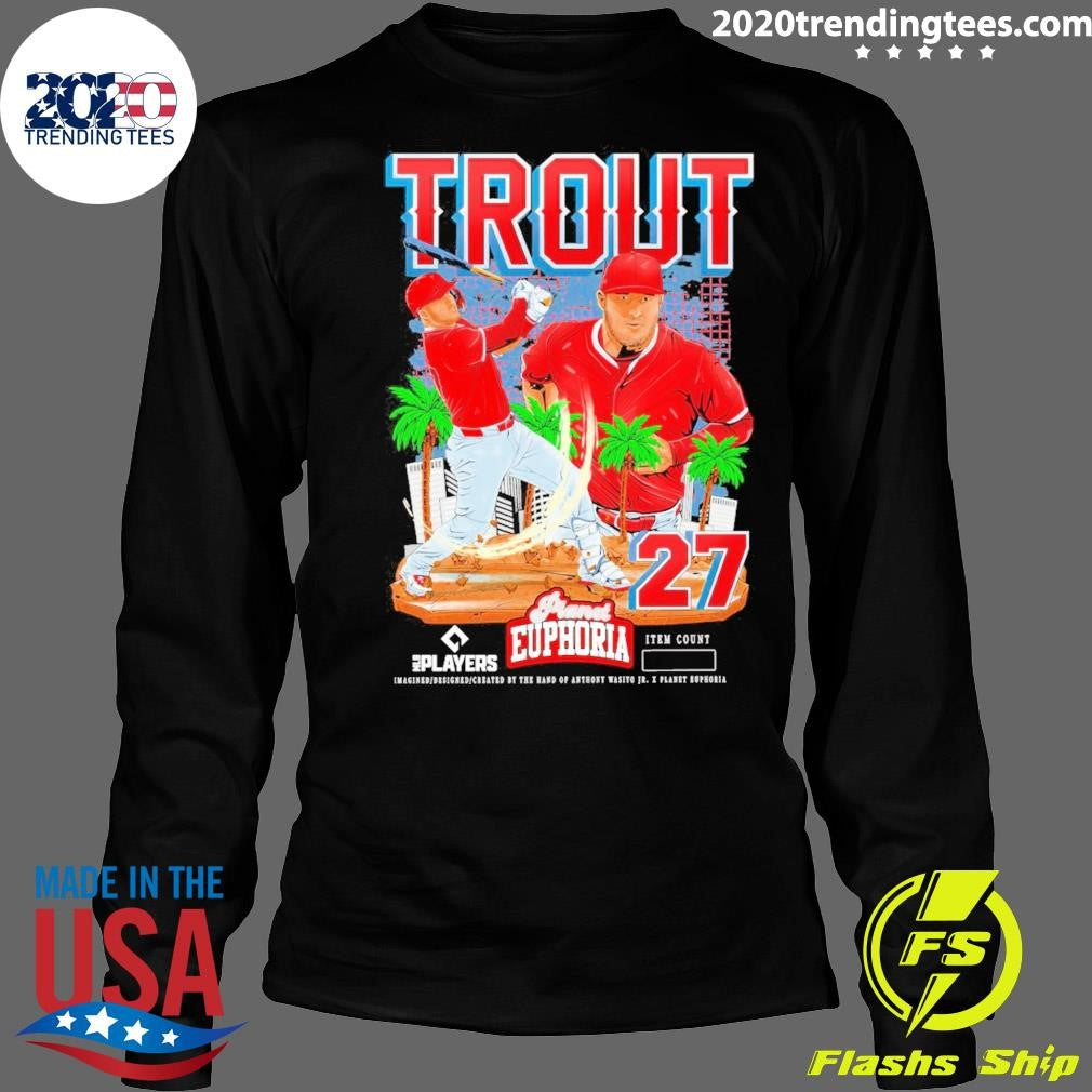 Mike Trout Los Angeles Angels MLB Players Planet Euphoria Artwork 2026 Shirt