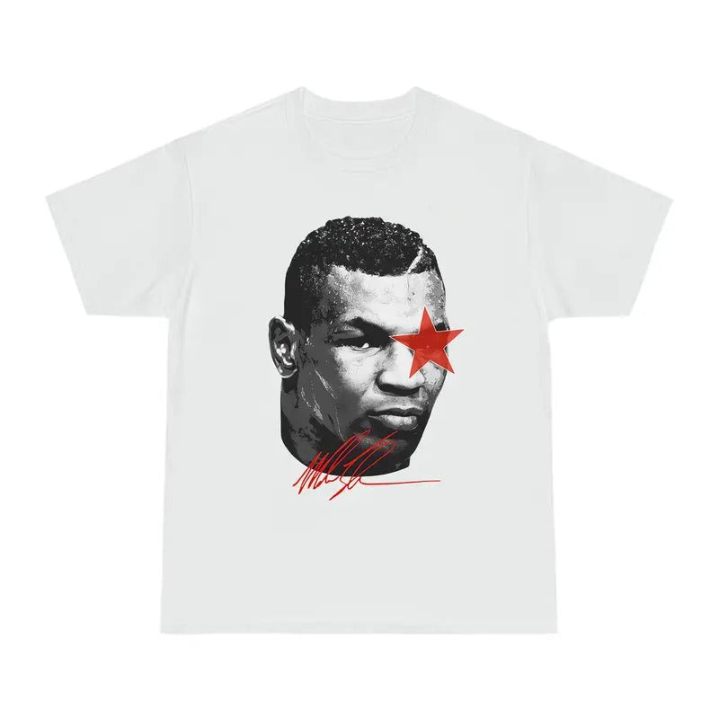 Mike Tyson Big Face Rap Tee - Unique Signature Graphic for Trendsetters Hoodie, Sweatshirt | PureTeeCo.com
