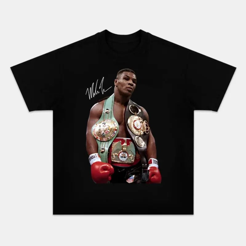 Mike Tyson Y2K Vintage Tee - Boxing Icon Streetwear Hoodie, Sweatshirt | PureTeeCo.com
