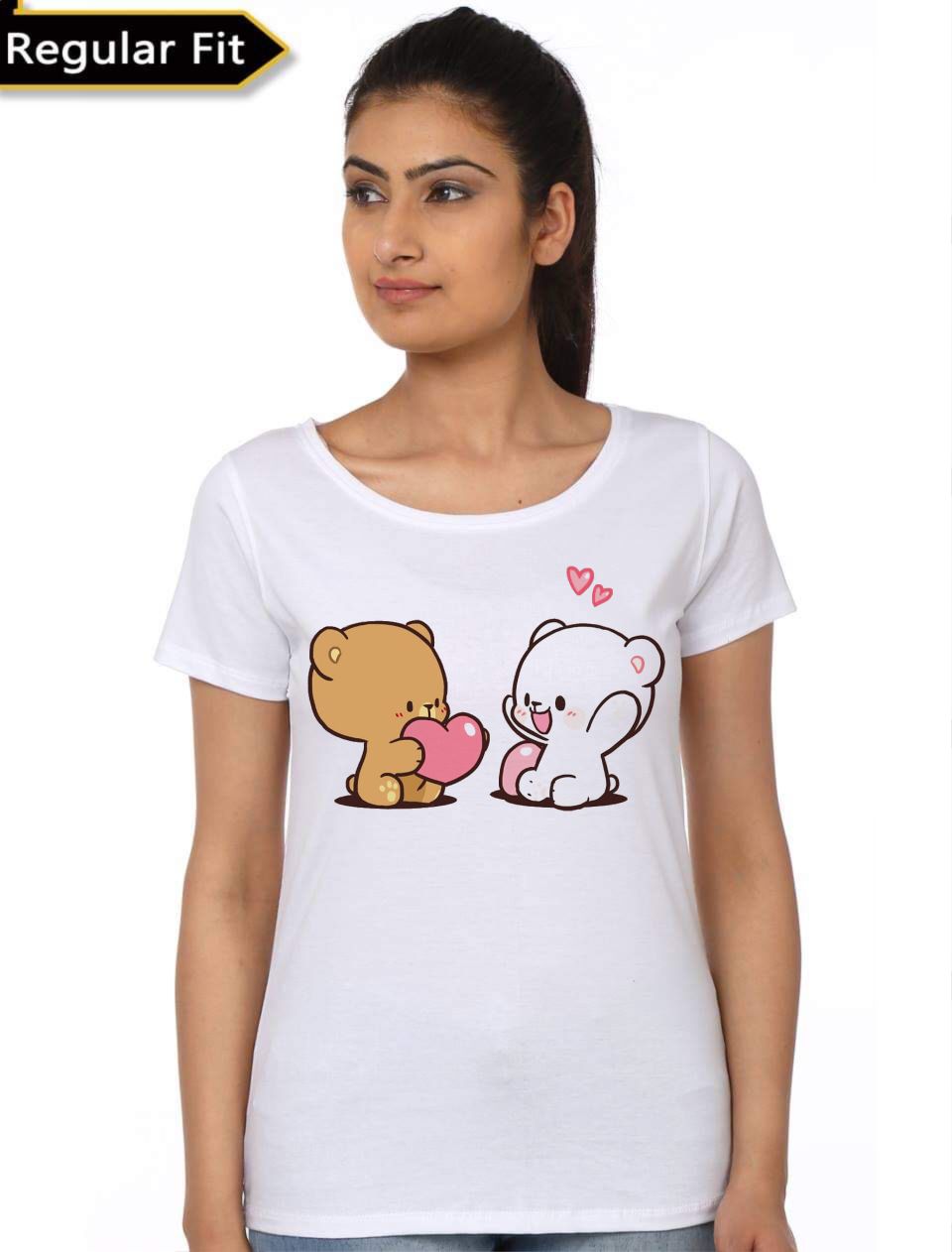 Milk And Mocha Bear Girls T-Shirt Style001 Hoodie, Sweatshirt | PureTeeCo.com