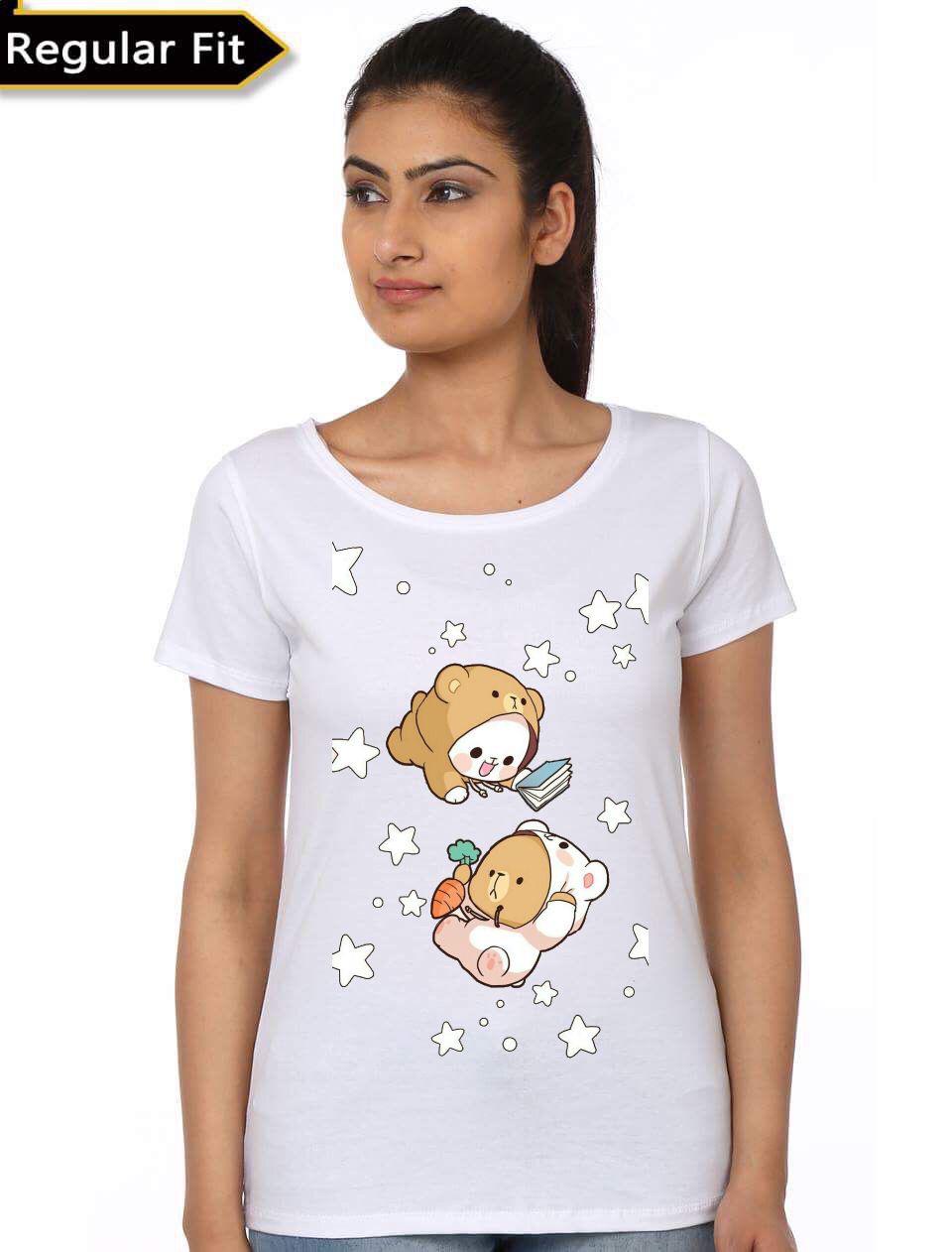 Milk and Mocha Bears White T-Shirt Hoodie, Sweatshirt | PureTeeCo.com